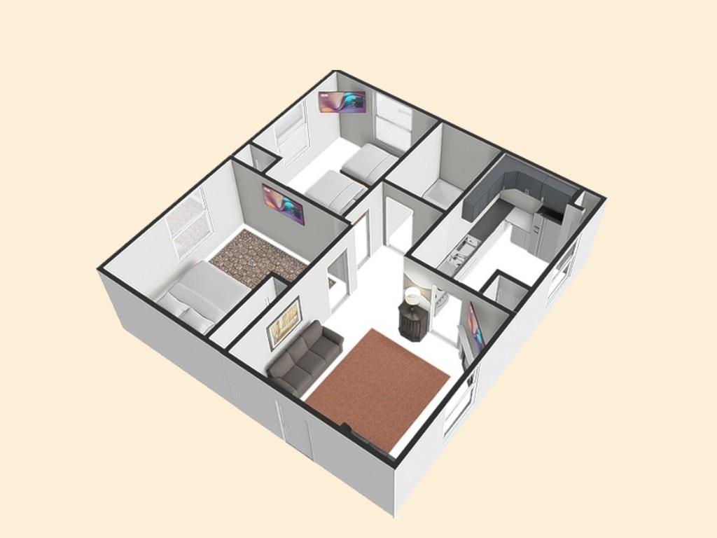 Fiddlers Roost 3D-style floor plan overview